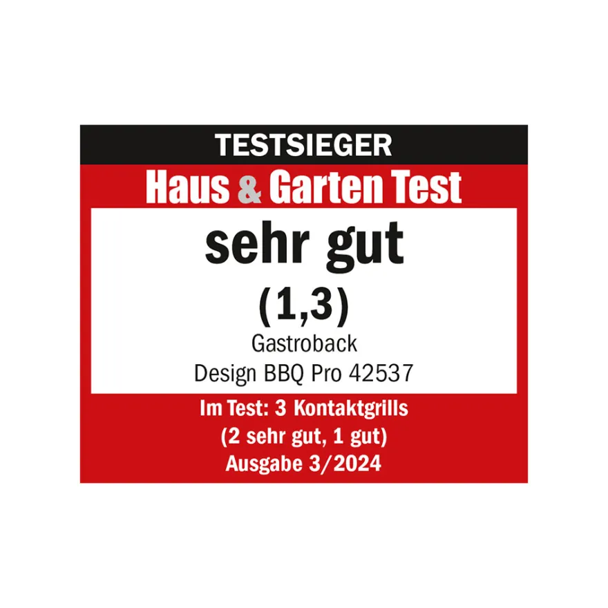 GASTROBACK Design BBQ Pro* Kontakt-, Elektro- & Tischgrill
