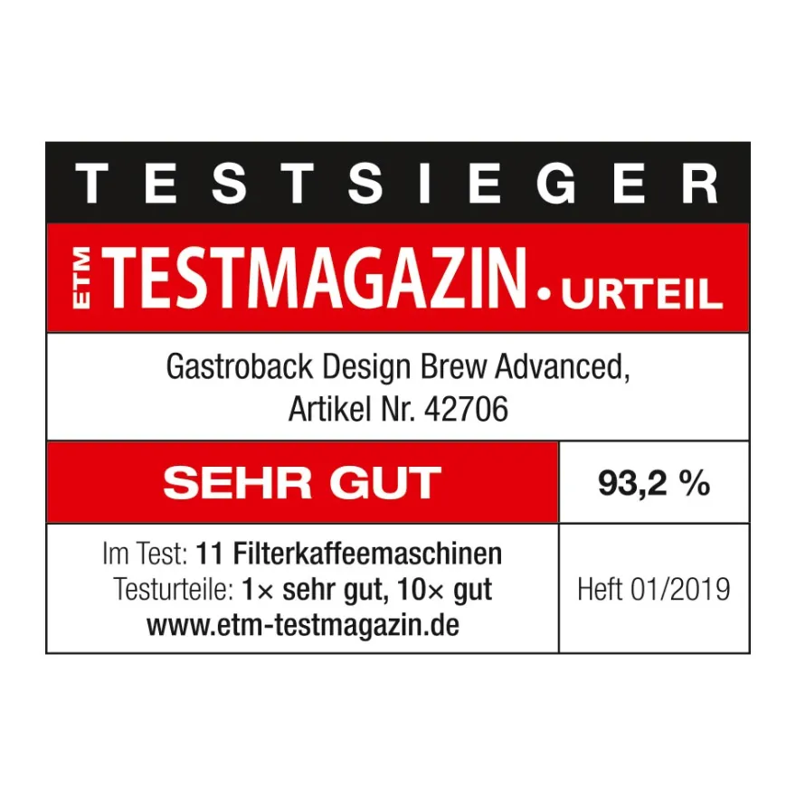GASTROBACK Design Brew Advanced* Filterkaffeemaschinen