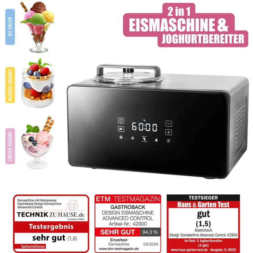 GASTROBACK Design Eismaschine Advanced Control* Eismaschine & Ice Shaver