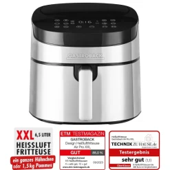 GASTROBACK Design Heißluftfritteuse Air Pro XXL* Fritteuse, Heißluftfritteuse / Airfryer