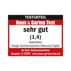 GASTROBACK Design Küchenmaschine Advanced Digital inkl. Pasta* Küchenmaschine