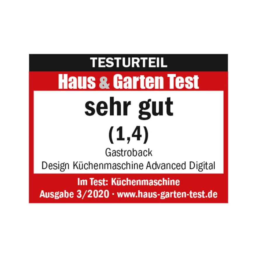 GASTROBACK Design Küchenmaschine Advanced Digital inkl. Pasta* Küchenmaschine