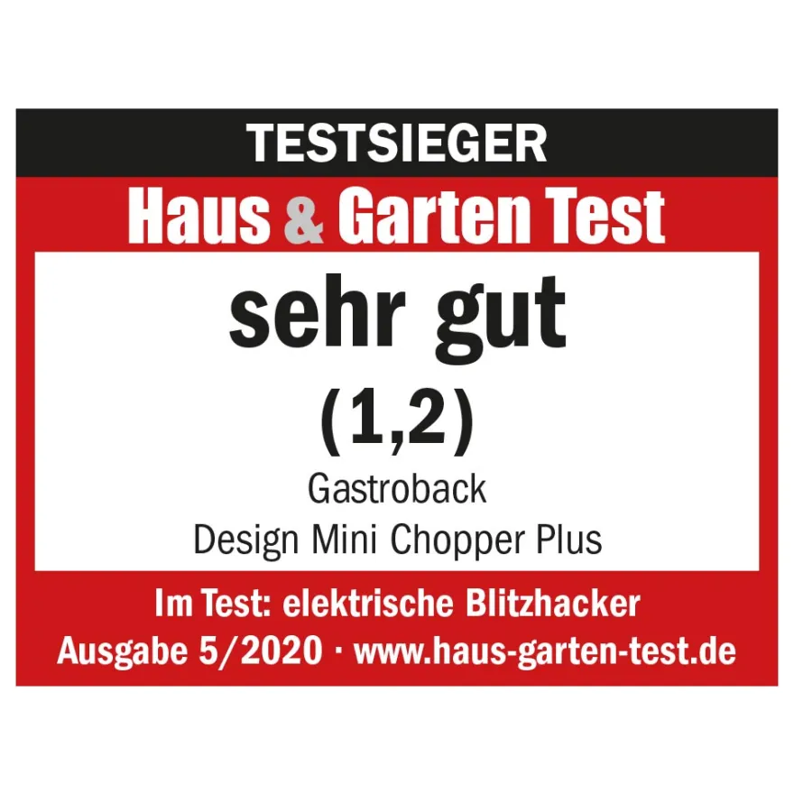 GASTROBACK Design Mini Chopper Plus* Zerkleinerer, Elektromesser & Food Processor