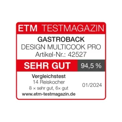 GASTROBACK Design Multicook Pro* Reiskocher & Multikocher