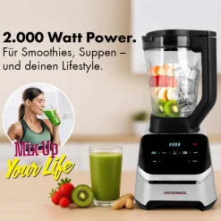GASTROBACK Design Multi-Power Standmixer Mix & Soup 2.000 W* Mixer, Standmixer, Hochleistungsmixer & Smoothie To Go Mixer