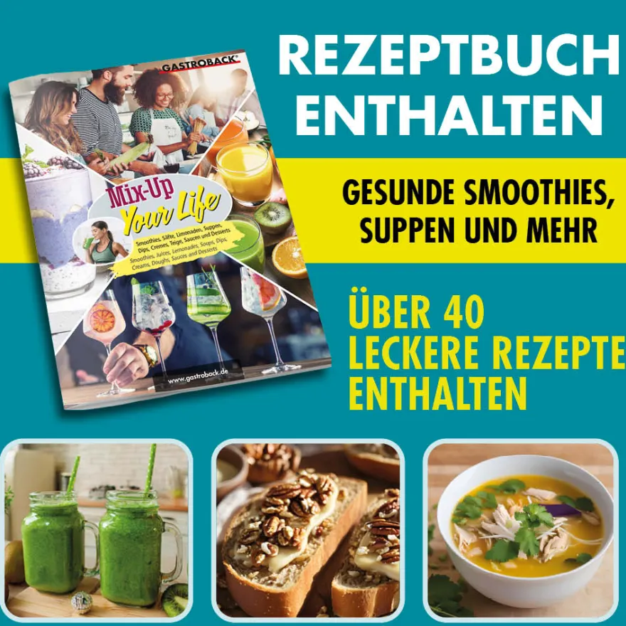 GASTROBACK Design Multi-Power Standmixer Mix & Soup 2.000 W* Mixer, Standmixer, Hochleistungsmixer & Smoothie To Go Mixer