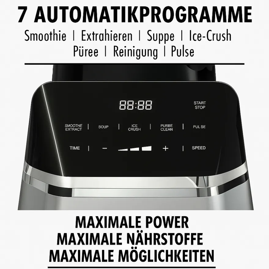 GASTROBACK Design Multi-Power Standmixer Mix & Soup 2.000 W* Mixer, Standmixer, Hochleistungsmixer & Smoothie To Go Mixer