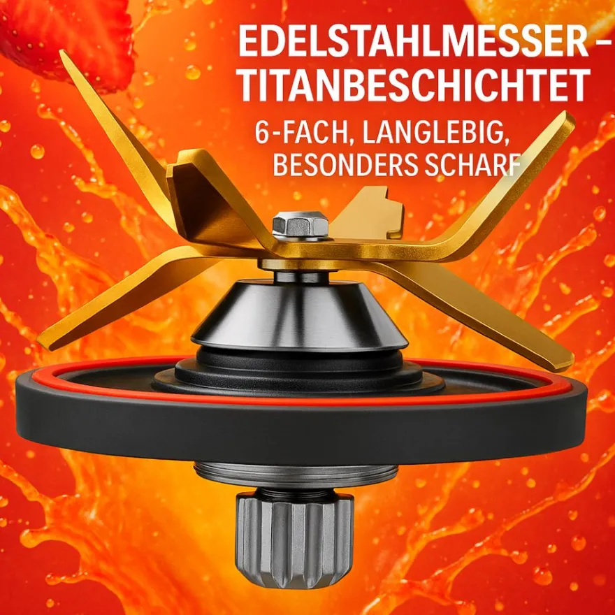 GASTROBACK Design Multi-Power Standmixer Mix & Soup 2.000 W* Mixer, Standmixer, Hochleistungsmixer & Smoothie To Go Mixer