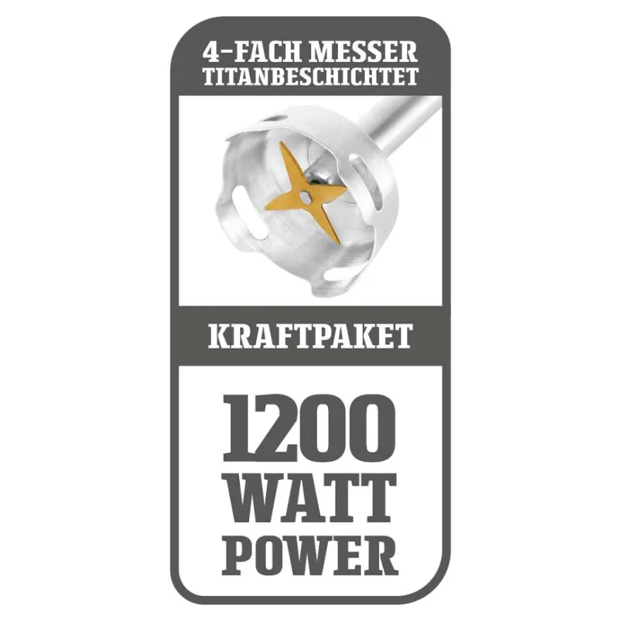 GASTROBACK Design Power Stabmixer Set 5-in-1* Stabmixer & Akku-Stabmixer