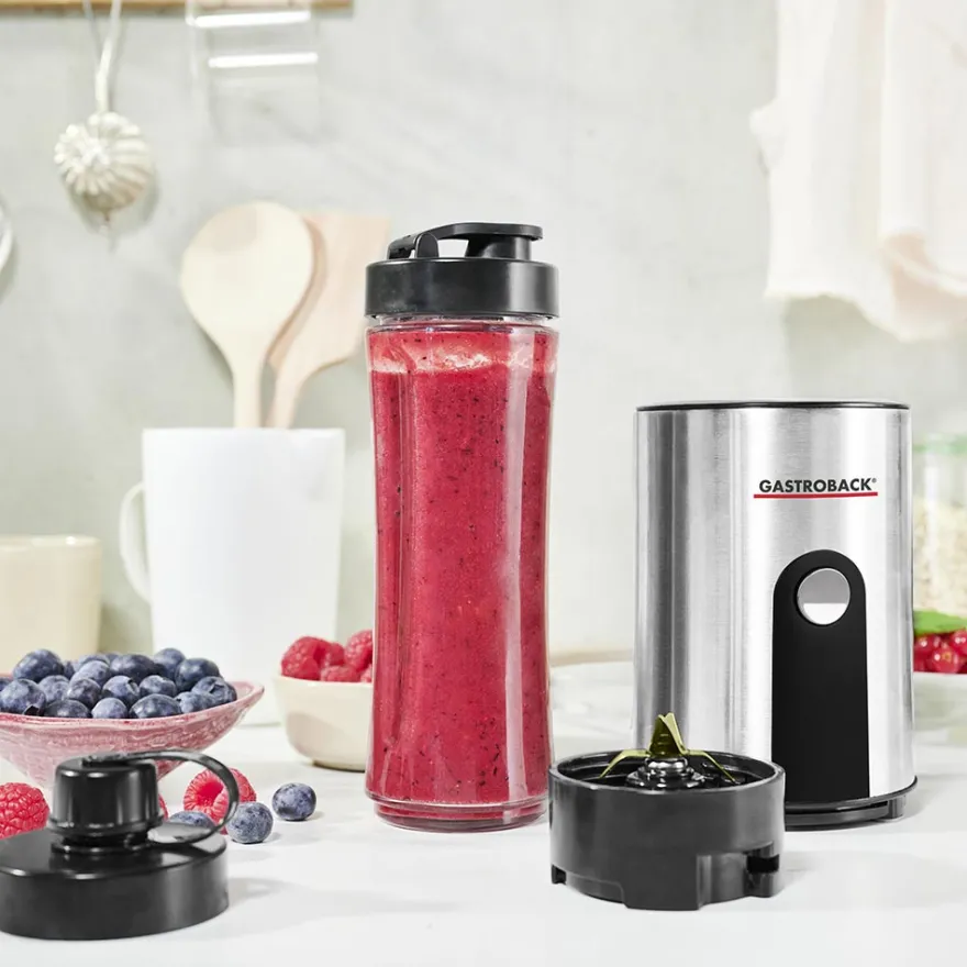 GASTROBACK Design Smoothie Maker Mix & Go* Mixer, Standmixer, Hochleistungsmixer & Smoothie To Go Mixer