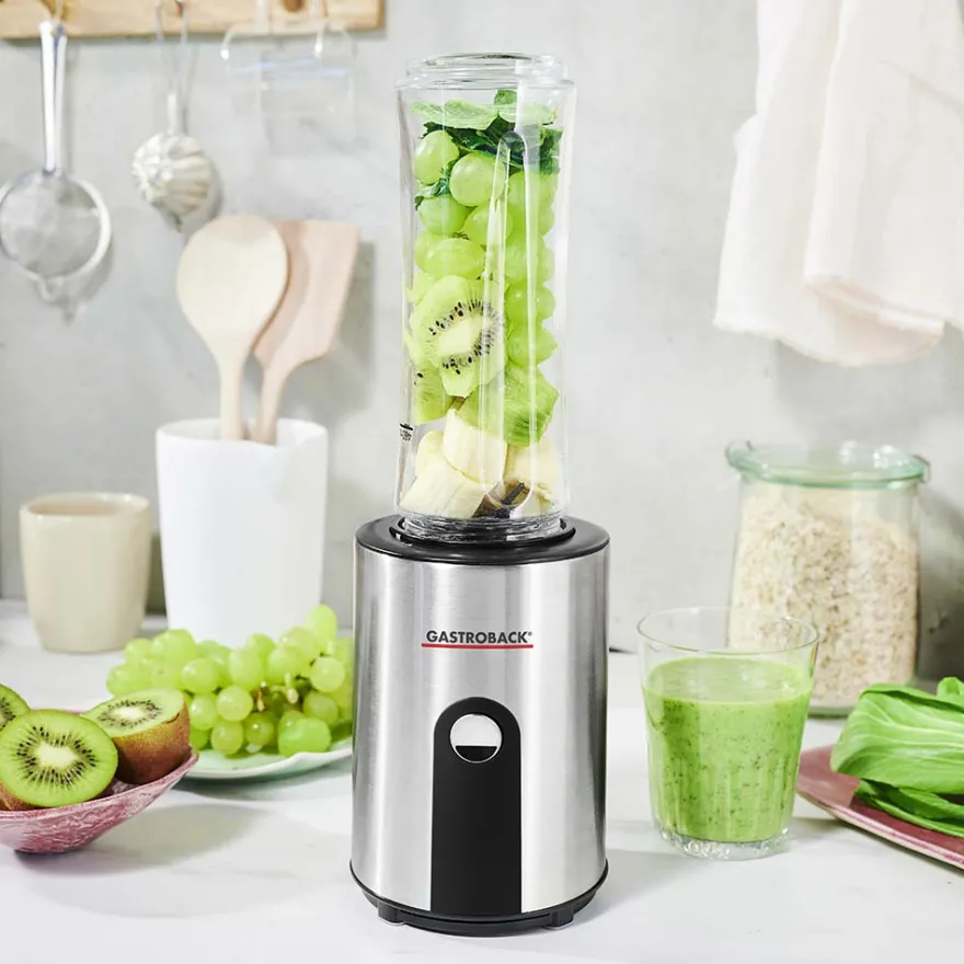 GASTROBACK Design Smoothie Maker Mix & Go* Mixer, Standmixer, Hochleistungsmixer & Smoothie To Go Mixer