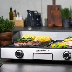 GASTROBACK Design Tischgrill Plancha & BBQ* Kontakt-, Elektro- & Tischgrill