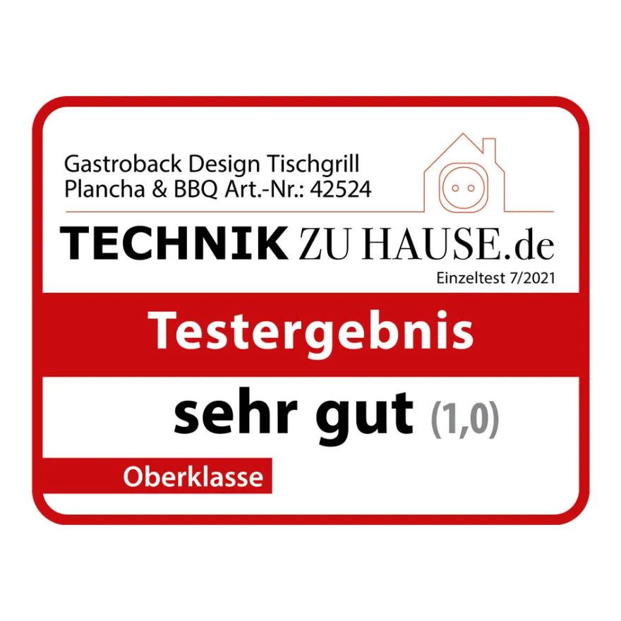 GASTROBACK Design Tischgrill Plancha & BBQ* Kontakt-, Elektro- & Tischgrill
