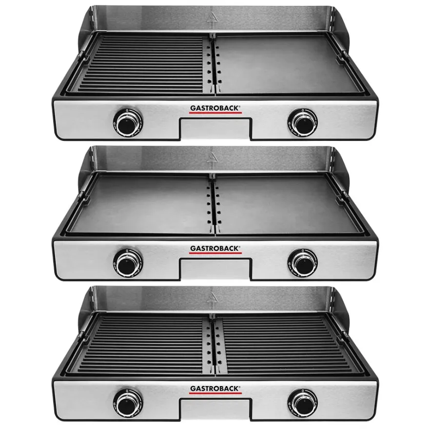 GASTROBACK Design Tischgrill Plancha & BBQ* Kontakt-, Elektro- & Tischgrill