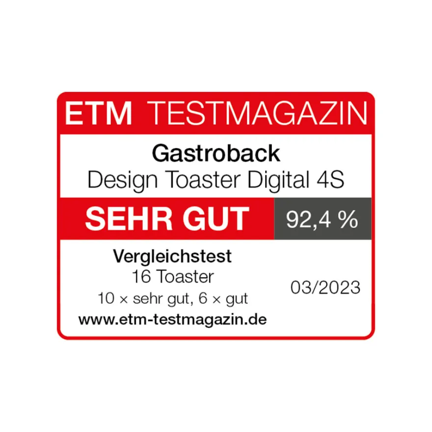 GASTROBACK Design Toaster Digital 4S* Toaster