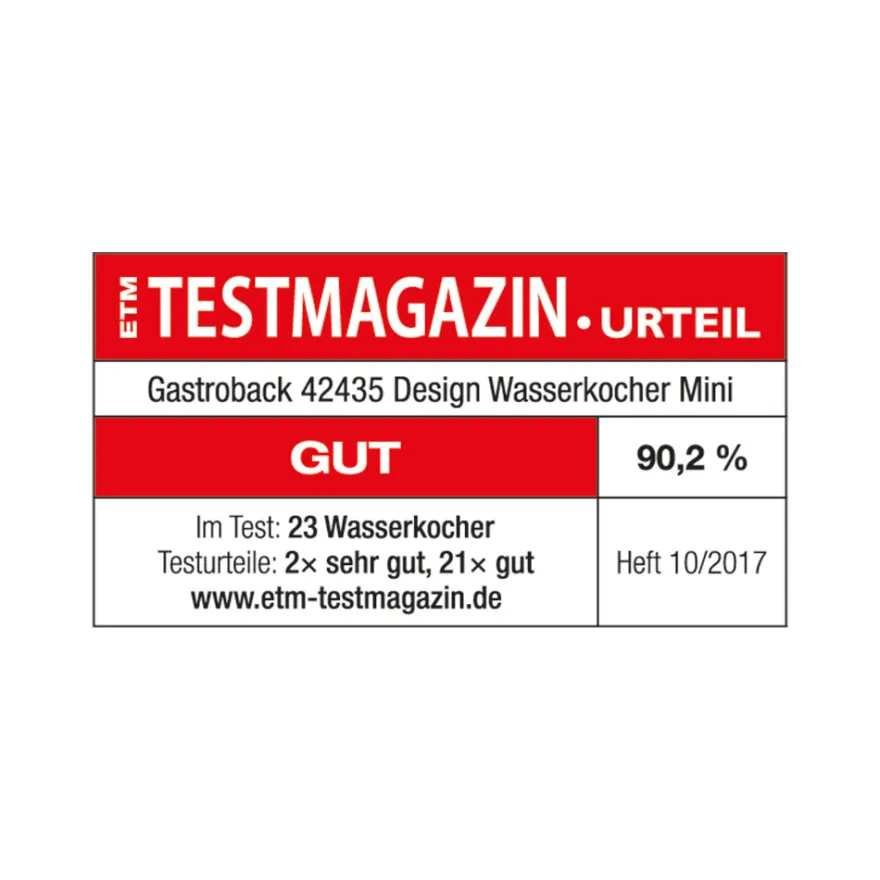 GASTROBACK Design Wasserkocher Mini* Teekocher & Wasserkocher
