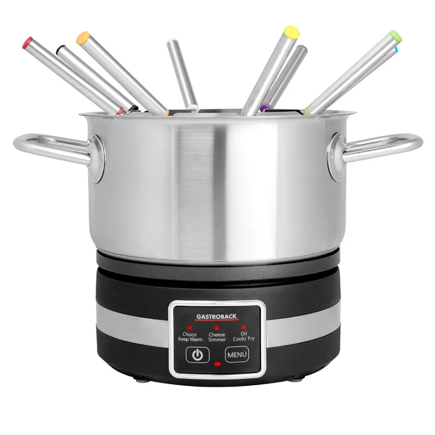 GASTROBACK Fondue MultiCook 4-in-1 & Kochplatte* Raclette & Fondue