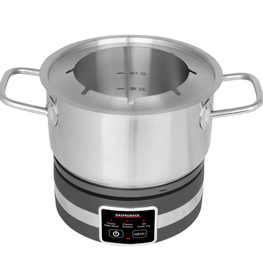 GASTROBACK Fondue MultiCook 4-in-1 & Kochplatte* Raclette & Fondue