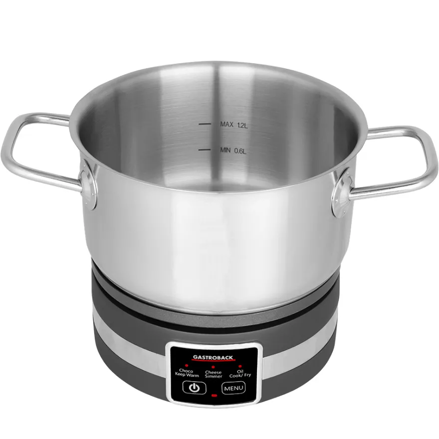 GASTROBACK Fondue MultiCook 4-in-1 & Kochplatte* Raclette & Fondue