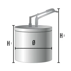 GASTROBACK GKC-R-BKA-950 Druckknopfsp. mit Edelstahldeckel* Dosierspender Mit Druckknopfbedienung