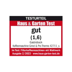 GASTROBACK Kaffeemaschine Grind & Brew Pro Thermo* Filterkaffeemaschinen
