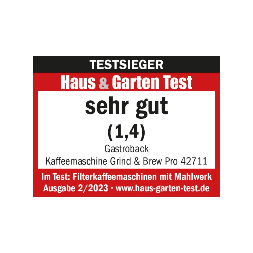 GASTROBACK Kaffeemaschine Grind & Brew Pro* Filterkaffeemaschinen