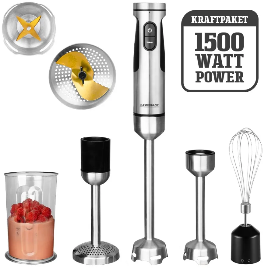 GASTROBACK Powermix Stabmixer Professional 1.500W* Stabmixer & Akku-Stabmixer