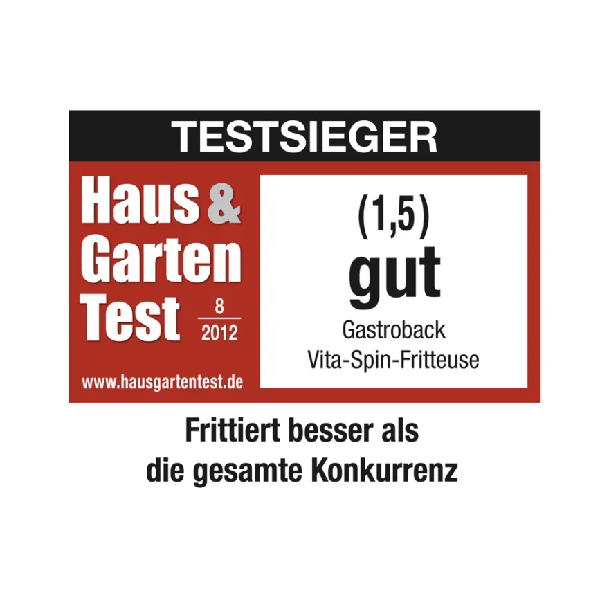 GASTROBACK Vita-Spin-Fritteuse* Fritteuse, Heißluftfritteuse / Airfryer